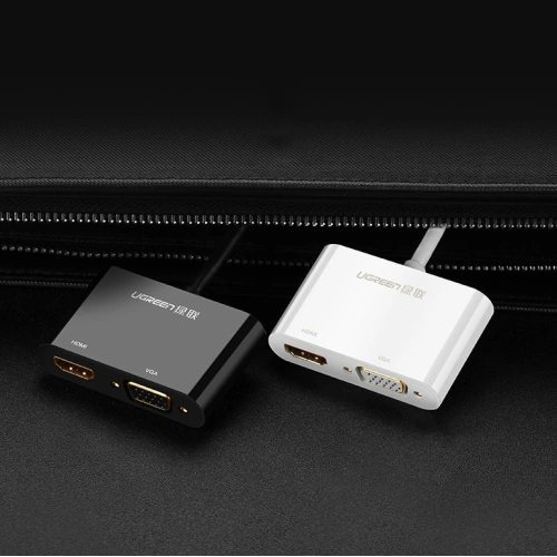 Kup Adapter UGREEN MD108 HDMI / VGA - Mini DisplayPort 4K@30 Hz Full HD 1080p schwarz - UGR1345BLK - {ean13} - Sklep Home Screen