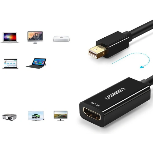 Kup Adapter UGREEN MD112 FHD (1080p) HDMI (weiblich) - Mini DisplayPort (männlich - Thunderbolt 2.0) weiß - UGR1346WHT - {ean13} - Sklep Home Screen