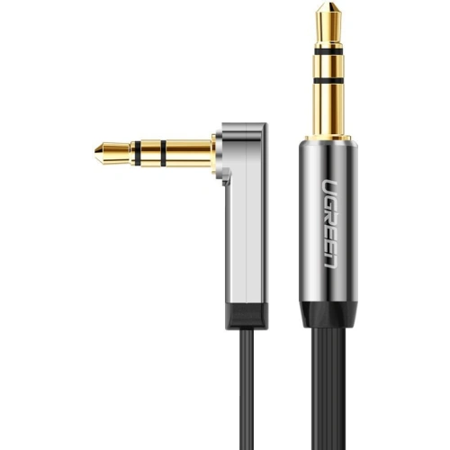 Kup Winkel Flachkabel UGREEN AV119 Audio AUX 3,5mm Mini-Jack 0,5m Schwarz - UGR1347BLK - {ean13} - Sklep Home Screen