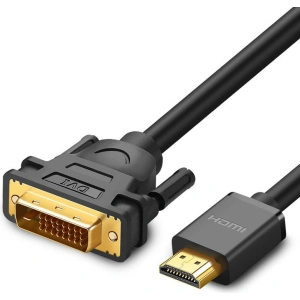 Kabel UGREEN HD106 DVI 24+1 pin (samec) - HDMI (samec) FHD 60Hz 1,5m černý