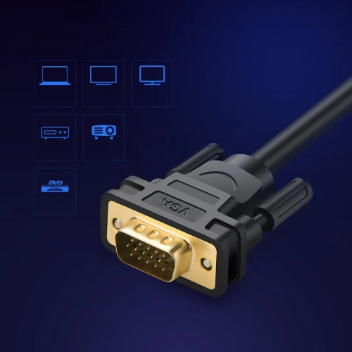Kup Cablul UGREEN VG101 VGA (bărbat) - VGA (bărbat) FHD 1,5m negru - UGR1349BLK - {ean13} - Sklep Home Screen