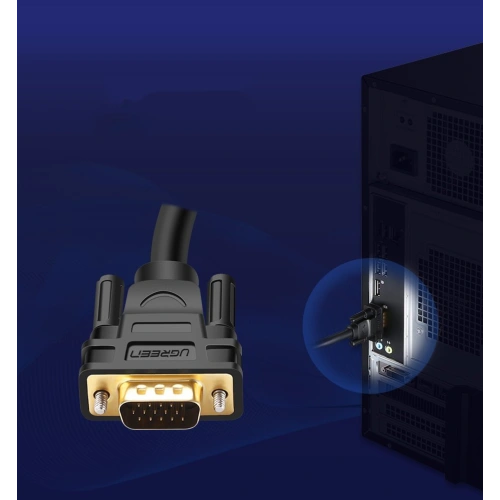 Kup Cablul UGREEN VG101 VGA (bărbat) - VGA (bărbat) FHD 1,5m negru - UGR1349BLK - {ean13} - Sklep Home Screen