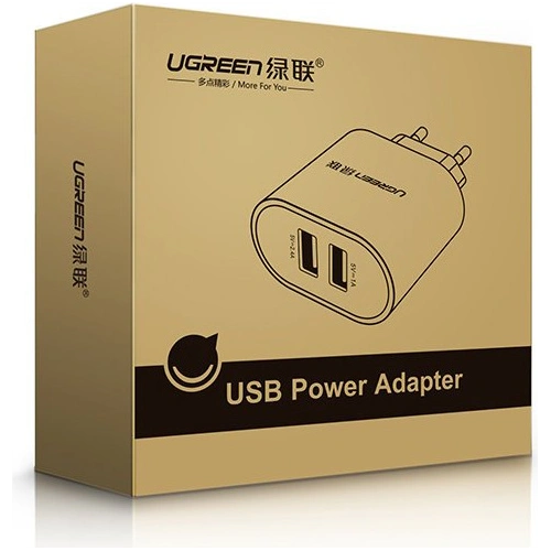 Kup UGREEN CD104 hálózati töltő 2x USB 3,4A fehér - UGR1351WHT - {ean13} - Sklep Home Screen