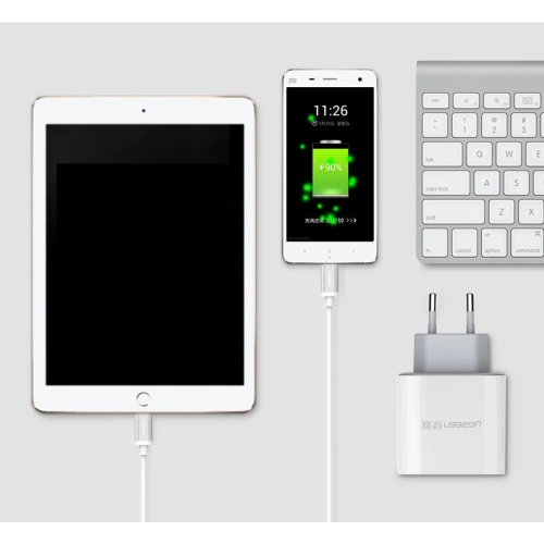Kup UGREEN CD104 hálózati töltő 2x USB 3,4A fehér - UGR1351WHT - {ean13} - Sklep Home Screen