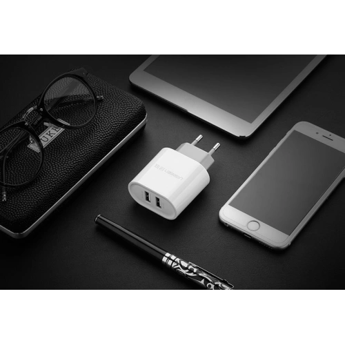 Kup UGREEN CD104 hálózati töltő 2x USB 3,4A fehér - UGR1351WHT - {ean13} - Sklep Home Screen