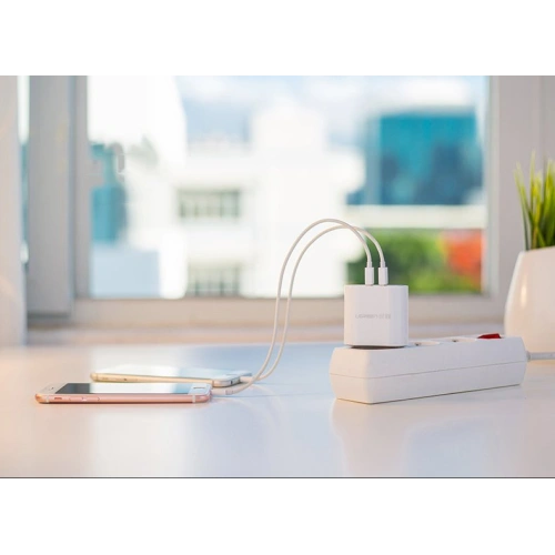Kup UGREEN CD104 hálózati töltő 2x USB 3,4A fehér - UGR1351WHT - {ean13} - Sklep Home Screen