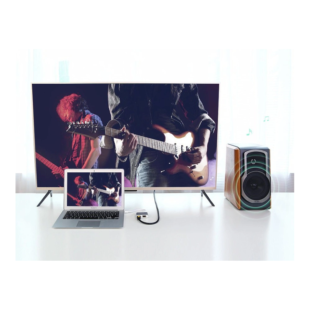 Adapter UGREEN MD115 HDMI / VGA - mini DisplayPort FullHD 1080p srebrny