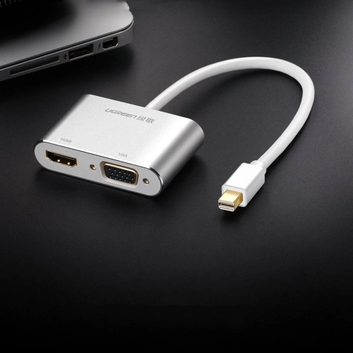 Kup Adaptor UGREEN MD115 HDMI / VGA - mini DisplayPort FullHD 1080p negru - UGR1353BLK - {ean13} - Sklep Home Screen