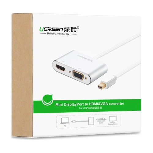 Kup UGREEN MD115 HDMI / VGA Adapter - mini DisplayPort FullHD 1080p schwarz - UGR1353BLK - {ean13} - Sklep Home Screen