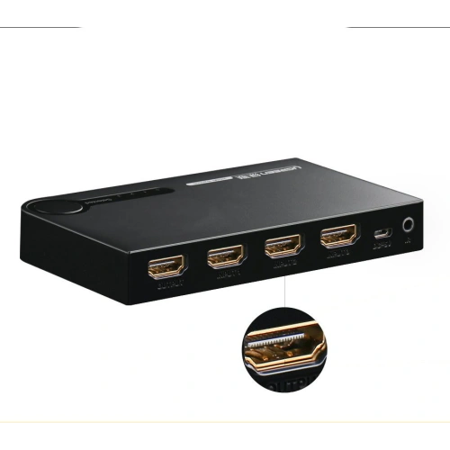 Kup UGREEN HDMI elosztó - 3x HDMI 3D 4K 7,5Gbps 36bit csatornán fekete - UGR1355BLK - {ean13} - Sklep Home Screen
