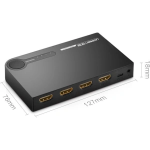 Kup UGREEN HDMI-Splitter - 3x HDMI 3D 4K 7,5 Gbps 36 Bit pro Kanal schwarz - UGR1355BLK - {ean13} - Sklep Home Screen