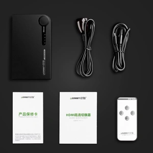 Kup UGREEN HDMI-Splitter - 3x HDMI 3D 4K 7,5 Gbps 36 Bit pro Kanal schwarz - UGR1355BLK - {ean13} - Sklep Home Screen