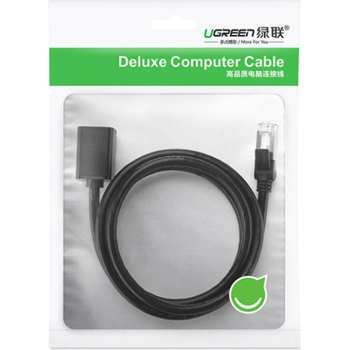 Kup UGREEN NW112 hosszabbító Ethernet RJ45 Cat 6 FTP 1000Mbps 5m fekete - UGR1356BLK - {ean13} - Sklep Home Screen