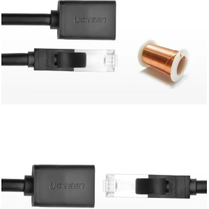 Kup Przedłużacz UGREEN NW112 Ethernet RJ45 Cat 6 FTP 1000Mbps 5m czarny - UGR1356BLK - {ean13} - Sklep Home Screen