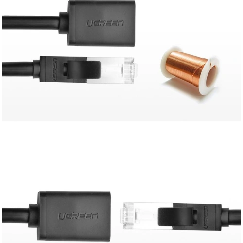 Kup UGREEN NW112 hosszabbító Ethernet RJ45 Cat 6 FTP 1000Mbps 5m fekete - UGR1356BLK - {ean13} - Sklep Home Screen