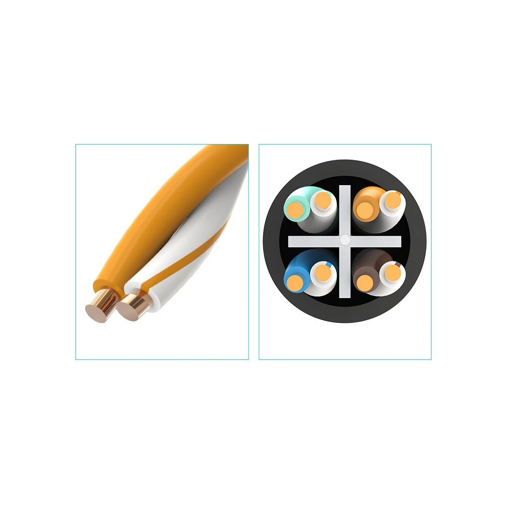 Przedłużacz UGREEN NW112 Ethernet RJ45 Cat 6 FTP 1000Mbps 5m czarny