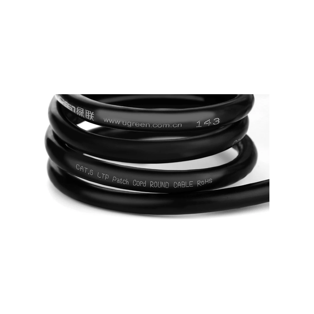 Przedłużacz UGREEN NW112 Ethernet RJ45 Cat 6 FTP 1000Mbps 5m czarny