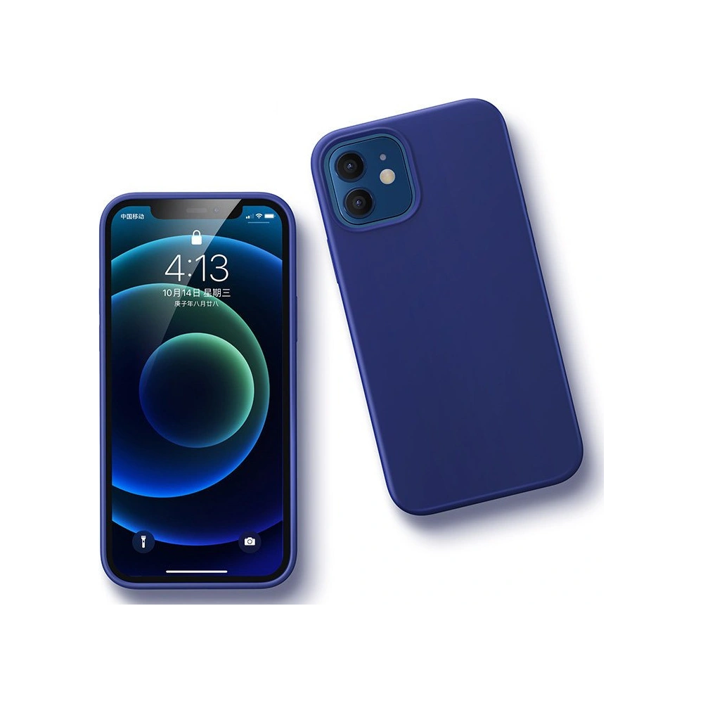 Etui UGREEN Protective Silicone Case Apple iPhone 12 mini granatowy