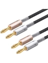 Reproduktorový kabel UGREEN AV152 dvoukanálový s banánovým konektorem