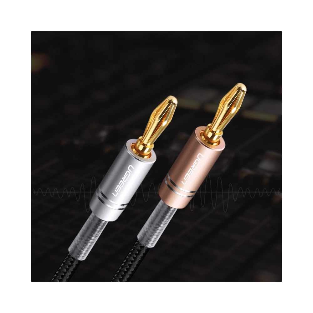 Kabel głośnikowy UGREEN AV152 dwukanałowy z wtykiem bananowym