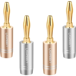 Buy UGREEN AV149 aluminum multi-color gold-plated banana plug [4 PACK] - UGR1364MLT - {ean13} - Home Screen Store Europe
