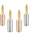 Conector audio UGREEN AV149 din aluminiu, banană, placat cu aur, multicolor [4 pack]
