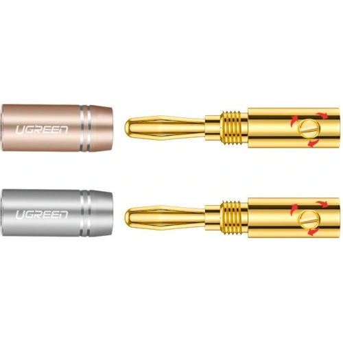 Kup Conector audio UGREEN AV149 din aluminiu, banană, placat cu aur, multicolor [4 pack] - UGR1364MLT - {ean13} - Sklep Home Screen