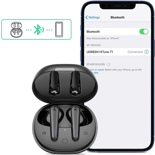 Kup UGREEN WS111 HiTune T1 Bluetooth TWS vezeték nélküli fülhallgató fekete - UGR1367BLK - {ean13} - Sklep Home Screen
