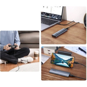 Kup Obudowa dysku M.2 UGREEN CM400 USB 3.2 Gen 2 (SuperSpeed USB 10 Gbps) + kabel USB-C 0,5m szary - UGR1368GRY - {ean13} - Sklep Home Screen