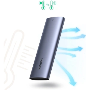 Kup Obudowa dysku M.2 UGREEN CM400 USB 3.2 Gen 2 (SuperSpeed USB 10 Gbps) + kabel USB-C 0,5m szary - UGR1368GRY - {ean13} - Sklep Home Screen