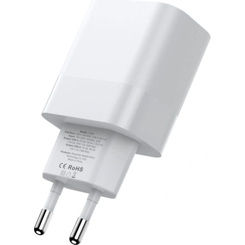 Kup Netzteil Tech-Protect C30W 2-Port Network Charger PD 30W QC 3.0 Weiß - THP1174WHT - {ean13} - Sklep Home Screen