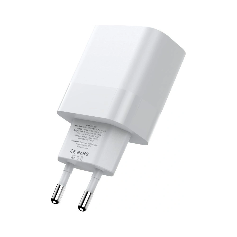 Ładowarka sieciowa Tech-Protect C30W 2-port Network Charger PD 30W QC 3.0 White