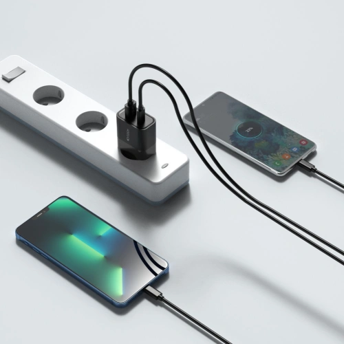 Kup Ładowarka sieciowa Tech-Protect C30W 2-port Network Charger PD 30W QC 3.0 Black - THP1175BLK - {ean13} - Sklep Home Screen