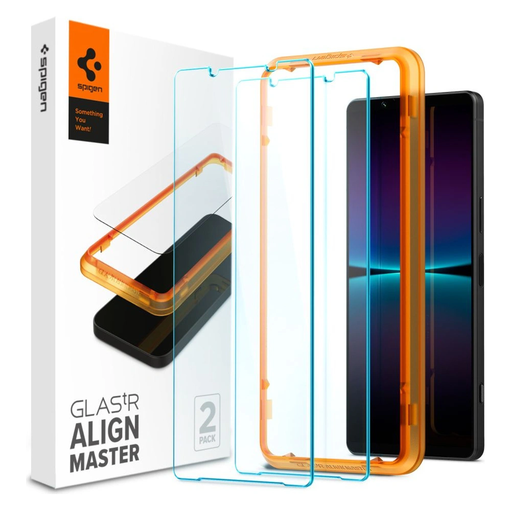 Szkło hartowane Spigen GLAS.tR Slim AlignMaster Sony Xperia 1 IV [2 PACK]