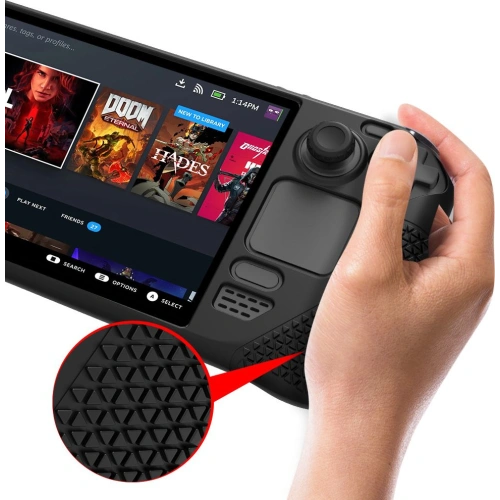 Kup Etui Tech-Protect TPUCarbon Valve Steam Deck LCD / OLED černé - THP1177BLK - {ean13} - Sklep Home Screen