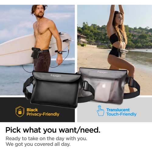 Kup Saszetă impermeabilă Spigen A620 Universal Waterproof Waist Bag Black - SPN2277BLK - {ean13} - Sklep Home Screen