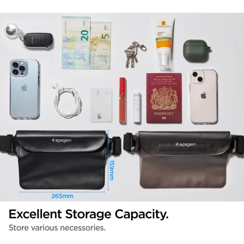 Kup Saszetă impermeabilă Spigen A620 Universal Waterproof Waist Bag Black - SPN2277BLK - {ean13} - Sklep Home Screen