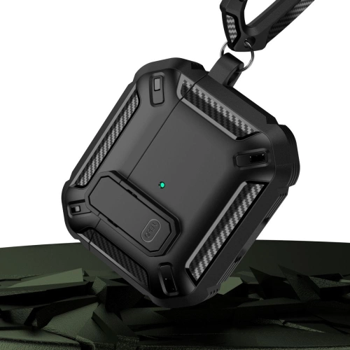 Kup Etui Tech-Protect X-Carbo Apple AirPods Pro 2/1 Fekete - THP1191BLK - {ean13} - Sklep Home Screen