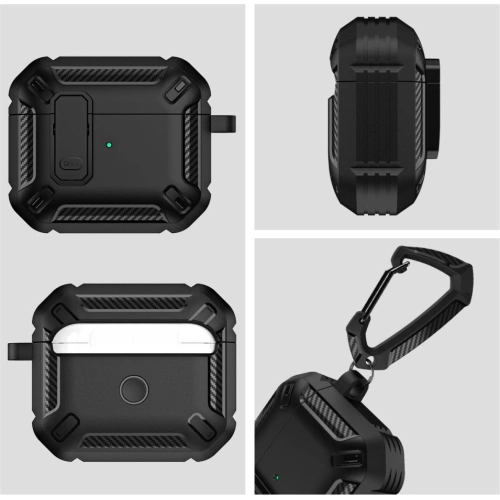 Buy Tech-Protect X-Carbo Apple AirPods Pro 2/1 Black - THP1191BLK - {ean13} - Home Screen Store Europe