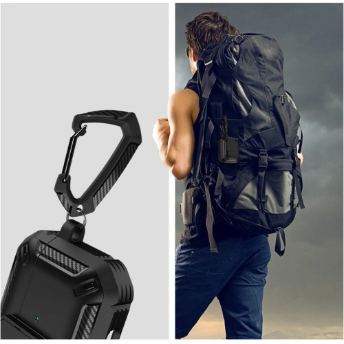 Kup Etui Tech-Protect X-Carbo Apple AirPods Pro 2/1 Černé - THP1191BLK - {ean13} - Sklep Home Screen