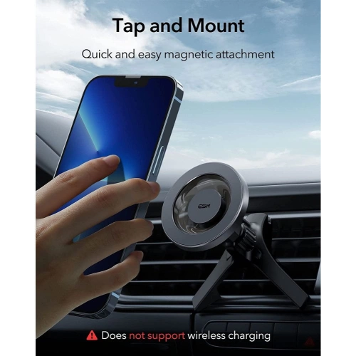 Kup Upevnění do auta ESR Halolock Magnetic MagSafe Vent Car Mount Metalická šedá - ESR500GRY - {ean13} - Sklep Home Screen