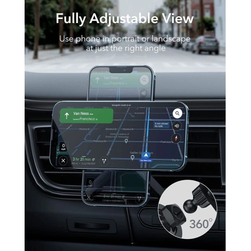Kup Upevnění do auta ESR Halolock Magnetic MagSafe Vent Car Mount Metalická šedá - ESR500GRY - {ean13} - Sklep Home Screen