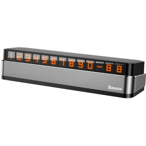 Baseus Moonlight Box Series parking number plate with telephone number gray