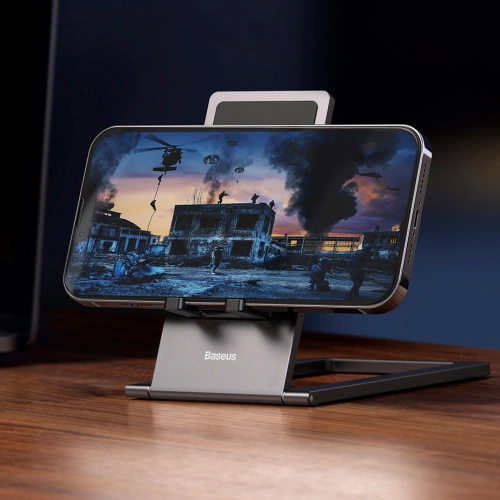 Buy Baseus foldable desk stand tablet holder gray - BSU3461GRY - {ean13} - Home Screen Store Europe