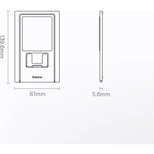 Biurkový stojan na tablet Baseus šedý