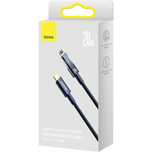 Kup Kabel Baseus Explorer Series USB-C – Lightning 20W 2m blau - BSU3462BLU - {ean13} - Sklep Home Screen
