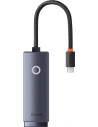 Adapter Baseus Lite Series USB-C - RJ45 1000Mbps czarny