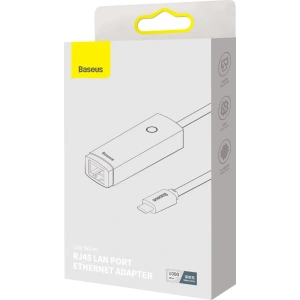 Kup Adapter Baseus Lite Series USB-C - RJ45 1000Mbps czarny - BSU3463BLK - {ean13} - Sklep Home Screen