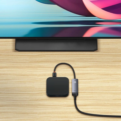 Kup Adapter Baseus Lite Series USB-C - RJ45 1000Mbps czarny - BSU3463BLK - {ean13} - Sklep Home Screen