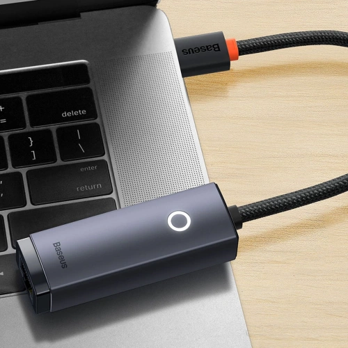 Kup Adapter Baseus Lite Series USB-C - RJ45 1000Mbps czarny - BSU3463BLK - {ean13} - Sklep Home Screen